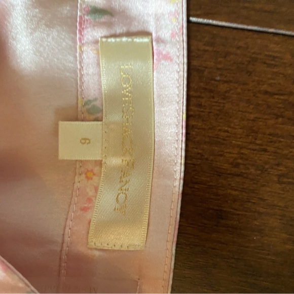 Loveshackfancy pink mori bustier with appliqué size small - Picture 3 of 5